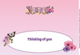 Flower Blossom Thinking of You MAUREEN large dl insert