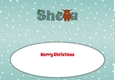 Christmas Highland Cow SHEA large dl insert