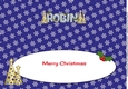 Buttons Christmas Trees ROBIN large dl insert