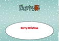 Christmas Highland Cow DARRYL large dl insert