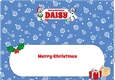 Frozen Snowmen with presents DAISY large dl insert