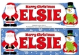 Santa and Snowman ELSIE large dl