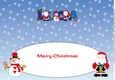 Santas & Snowman LUCA large dl insert