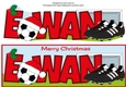 Xmas Football Boots & Football EWAN large dl