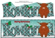 Christmas Highland Cow ROWLAND large dl