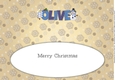 Cute Snowman OLIVE large dl 2 insert