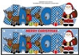 Santa and his Reindeers JACOB large dl