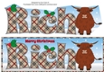 Christmas Highland Cow RICH large dl