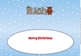 Christmas Highland Cow RICH large dl insert
