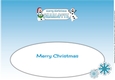 Frozen Snowmen Merry Christmas CHARLOTTE large dl insert