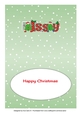 Crazy Christmas Trees playing football ISSY 5x7 insert