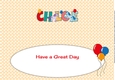Unicorns and Balloons CHLOE large dl insert