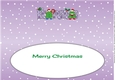 Crazy Christmas Trees with Christmas pudding & sign FLORENCE large dl insert