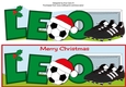 Xmas Football Boots & Football LEO large dl