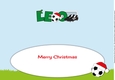 Xmas Football Boots & Football LEO large dl insert