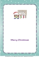 Crazy Christmas Pudding with present and big sign WIFE decoupage insert