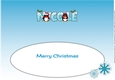 Christmas Penguins NICOLE large dl insert