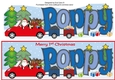 1st Xmas Santas Car & trailers POPPY large dl