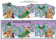 Gingerbread men with Christmas stockings NANA & POPS large dl