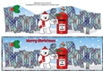 Monty Polar Bear letter to Santa NANNA & PAPPA large dl