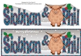 Christmas Highland Cow SIOBHAN & PHIL large dl