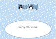 Christmas Penguins NANA & PAPI large dl insert