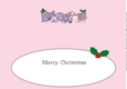 Christmas Unicorns PRINCESS large dl insert
