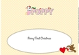 Patch 1st Xmas POPPY large dl insert