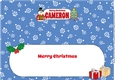 Snowman & Christmas Tree CAMERON large dl insert