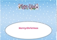 Monty Polar Bear and friend with presents FERN-ELISE large dl insert