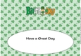 Irish Leprechaun BIRTHDAY large dl insert