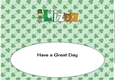 Irish Leprechaun and Harp LIZA large dl insert