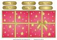 Christmas Present Shaped Card Pink