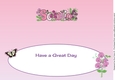 Sweet Pea flowers SONIA large dl insert