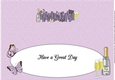 Butterflies & Bubbly GRANDDAUGHTER large dl 2 insert