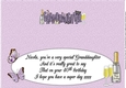 Butterflies & Bubbly GRANDDAUGHTER large dl 2 insert 2