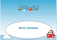 Christmas Fat Penguins NICOL large dl insert