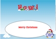 Christmas Fat Penguins HAZEL large dl insert
