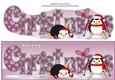 Christmas Fat Penguins Skiing CHRISTMAS large dl 2