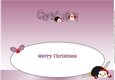 Christmas Fat Penguins Skiing CHRISTMAS large dl 2 insert