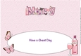 Pink Gin & Butterflies MARG large dl insert