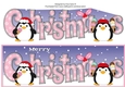 Christmas Fat Penguins Eating Ice Cream CHRISTMAS large dl 2