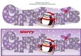 Christmas Fat Penguin Snowboarding CHRISTMAS large dl 2