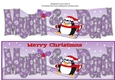 Christmas Fat Penguin Snowboarding MUM & DAD large dl 2
