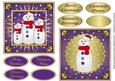 Snowmen Toppers Blue