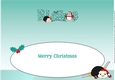 Christmas Fat Penguins Skiing BLAKE large dl insert