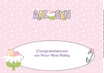 Baby Girl on Flower ADDISYN large dl insert