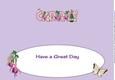 Champagne, Fuchsias & Butterflies CARRIE large dl insert