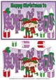 Christmas Elves with Mistletoe BOTH OF YOU