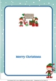 Christmas Elves with presents and sign SPECIAL COUPLE insert